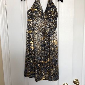 🐍 Snakeprint halter dress NWOT